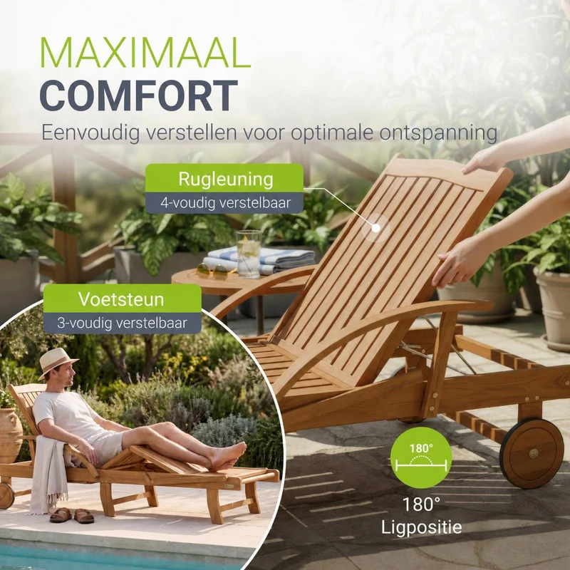 Gartenliege klappbar SunScape