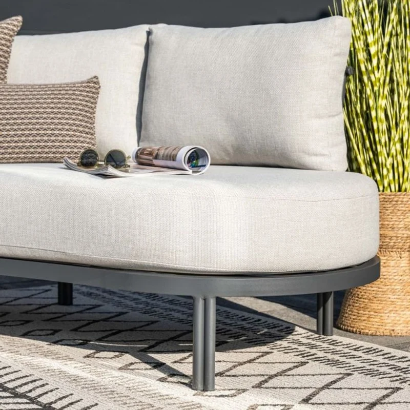 Tirolo loungebank antraciet - Garden Impressions