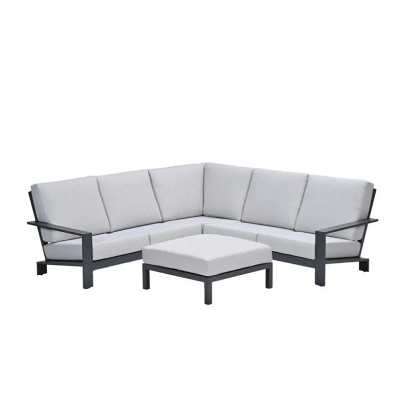 Lincoln loungeset antraciet - Garden Impressions