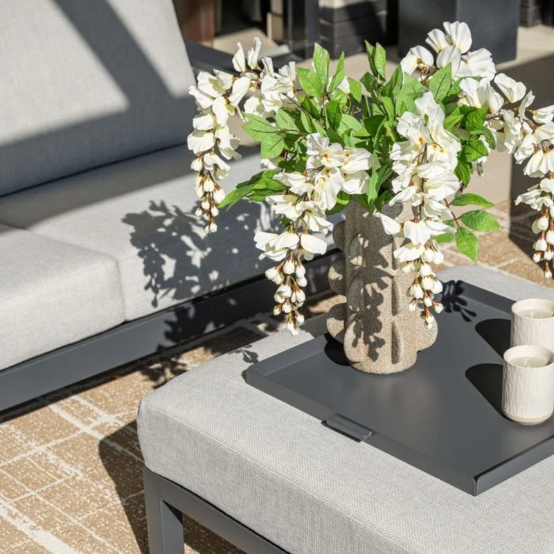 Lincoln loungeset antraciet - Garden Impressions
