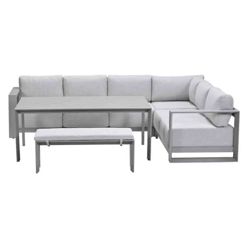 Levanto lounge dining set 6-delig - Taupe / Valley Sand