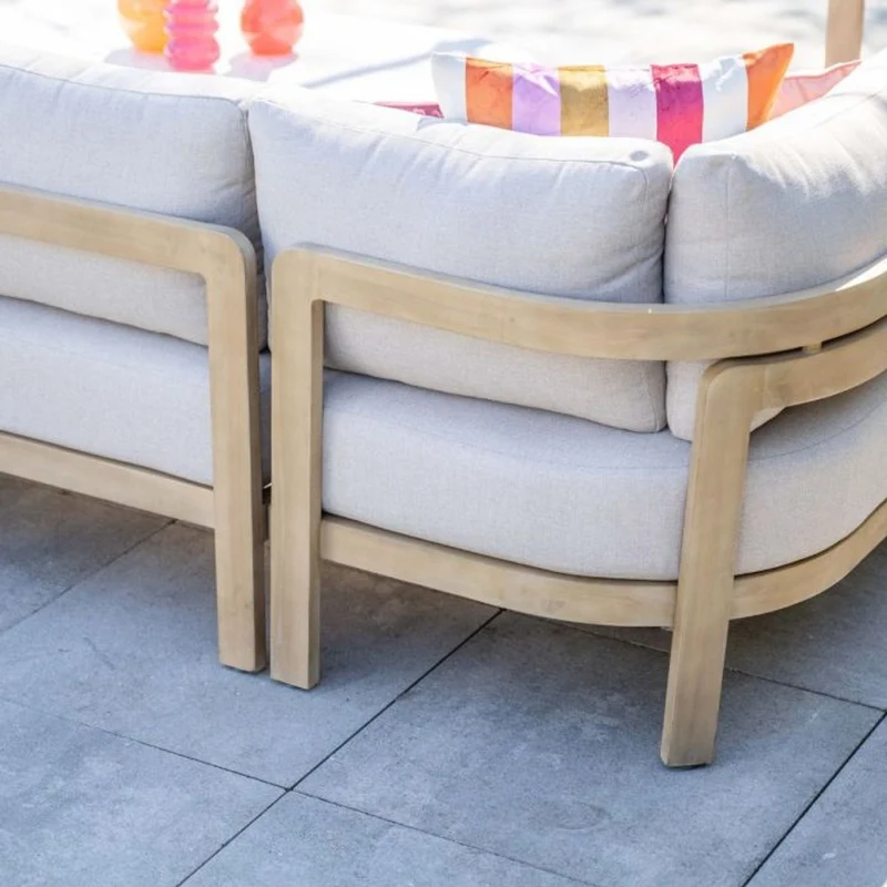 Sirocco Ibiza loungeset 3-delig links - Acacia / Grey Sand