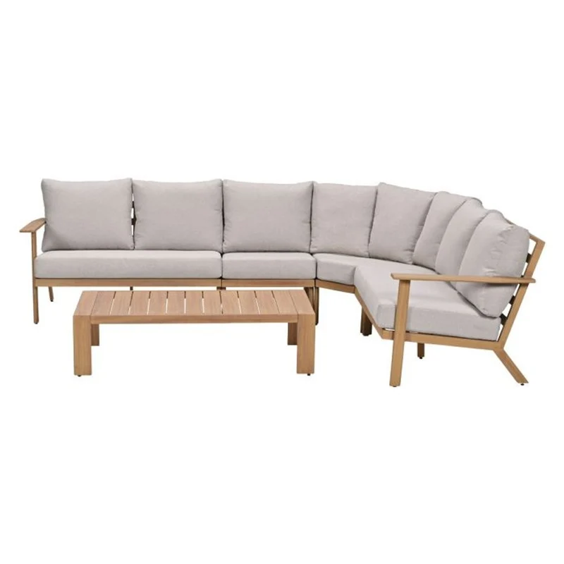 Havana loungeset 5-delig - Natural Teak Look