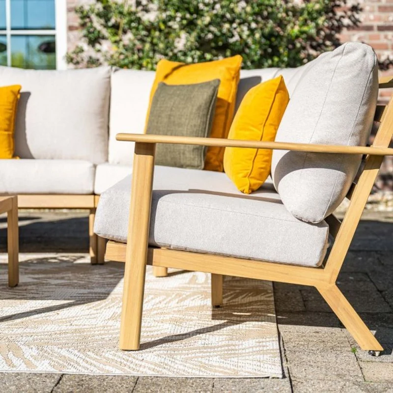 Havana loungeset 6-delig - Natural Teak Look