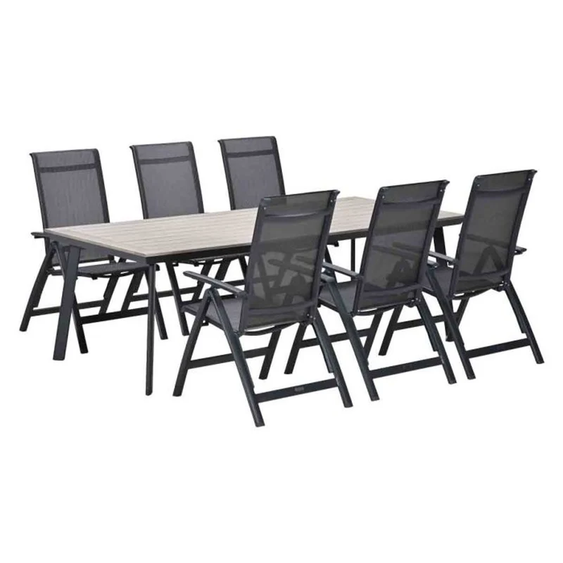Gala tuinset 7-delig Verstelbaar - Vigo tuintafel 230x100 cm