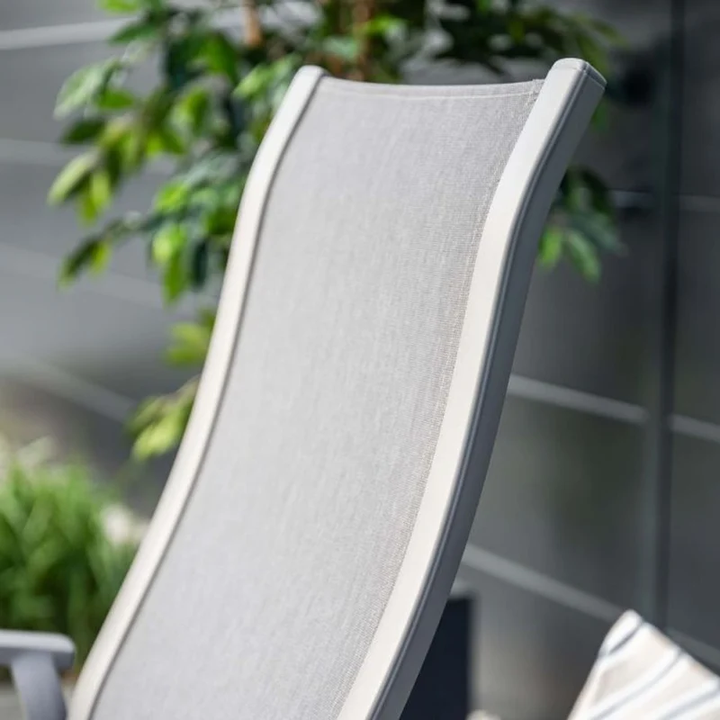 Kyoto tuinset 6-delig Taupe Stapelbaar - Edison ronde tuintafel 148 cm