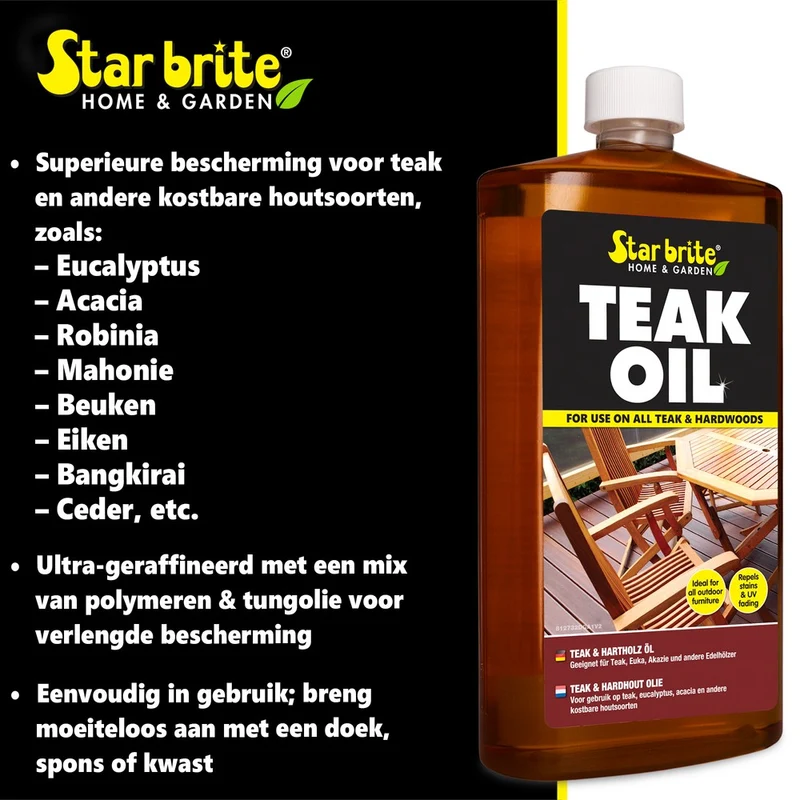 Star brite Teak & Hardhout Olie 500ml