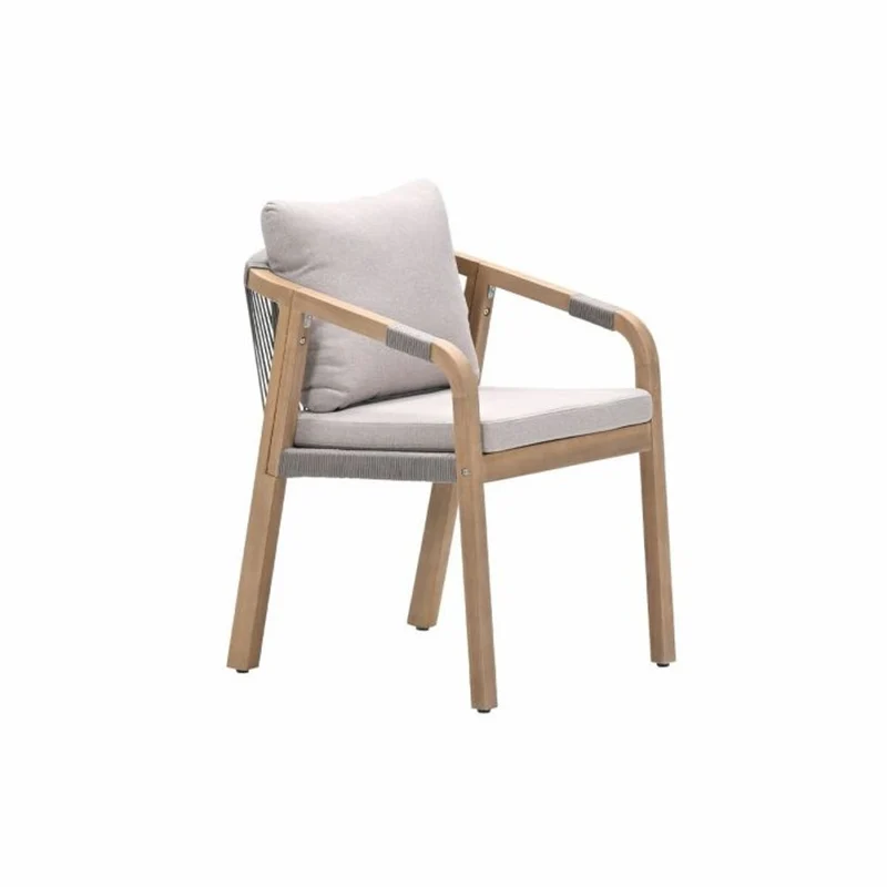 Santos dining tuinset 7-delig Acacia White Wash met Urania tafel ovaal 220x115 cm