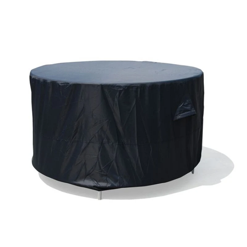 Toledo tuinset 5-delig carbon black rope taupe met Edison tuintafel rond 122 cm light teak vironwood