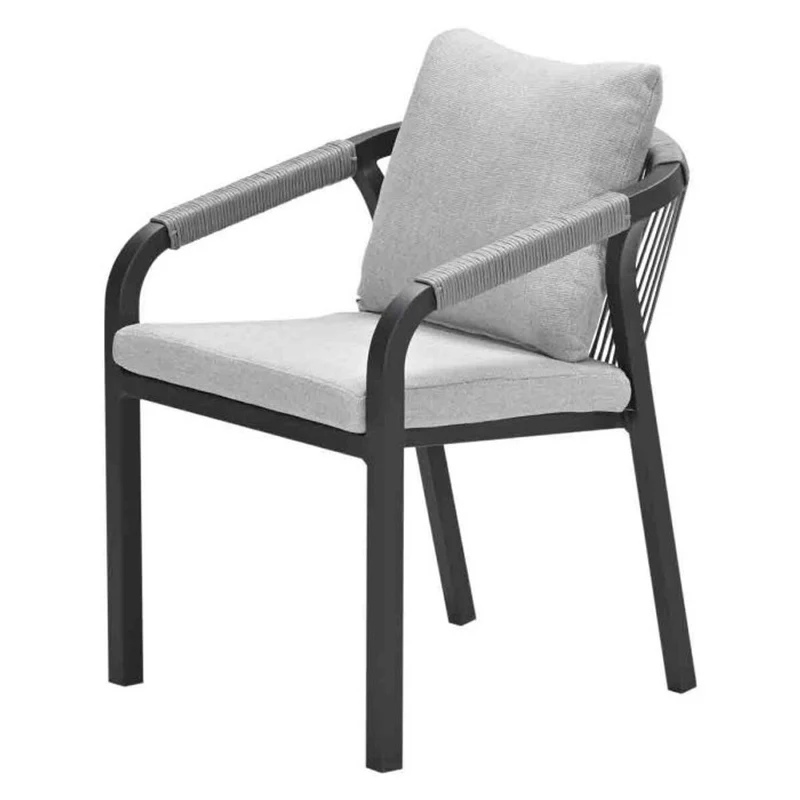 Monti dining fauteuil carbon black
