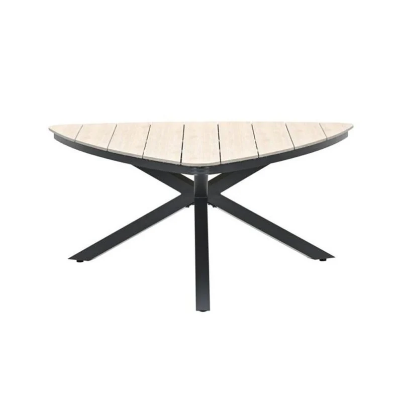 Edison tuintafel driehoek 170 cm light teak vironwood