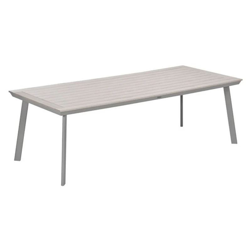 Vigo tuintafel 230x100 cm carbon black light teak - Garden Impressions