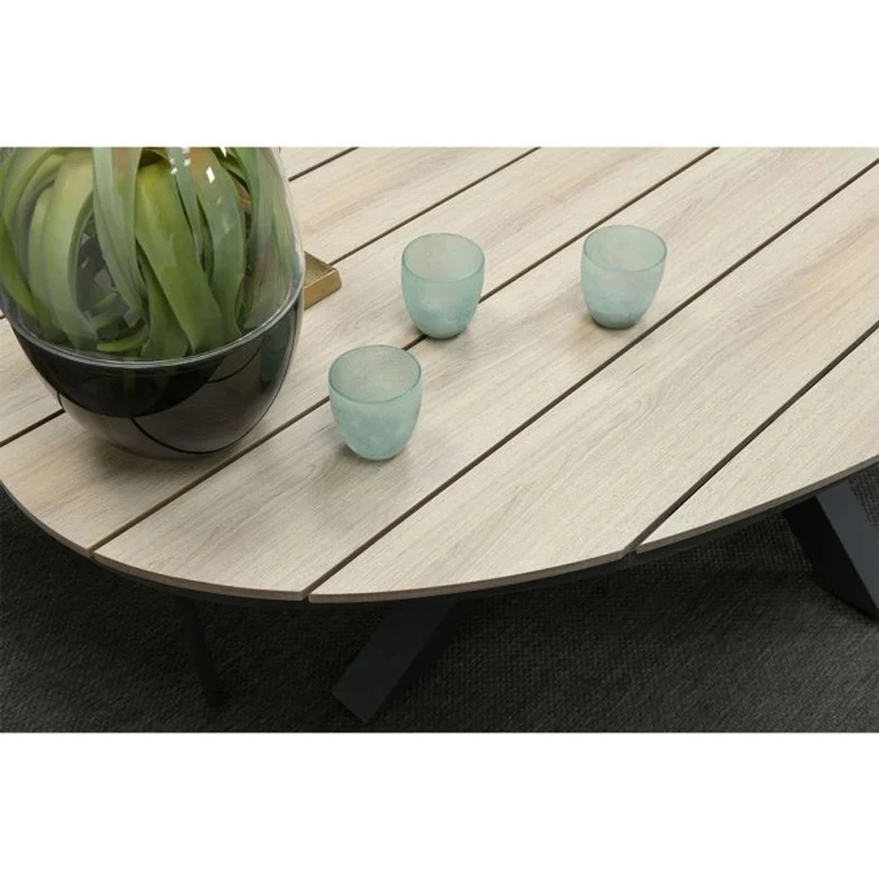 Edison tuintafel ovaal 220x115 cm light teak - Garden Impressions