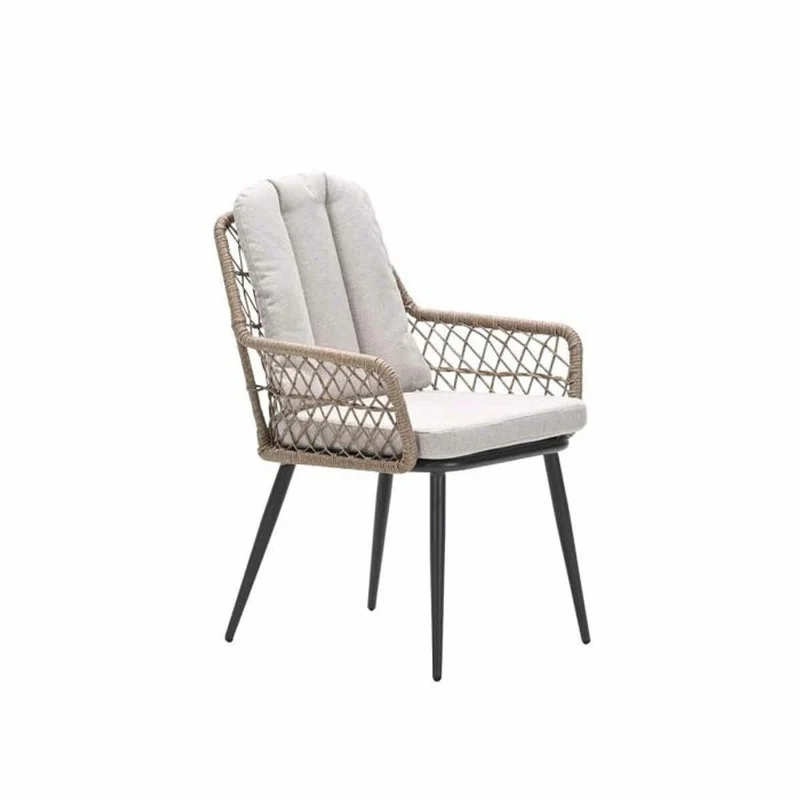 Allasio dining tuinstoel carbon black - Garden Impressions