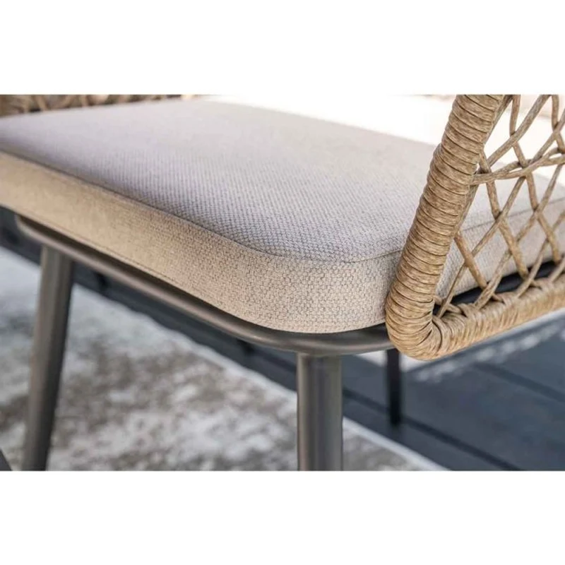 Allasio dining tuinstoel carbon black - Garden Impressions
