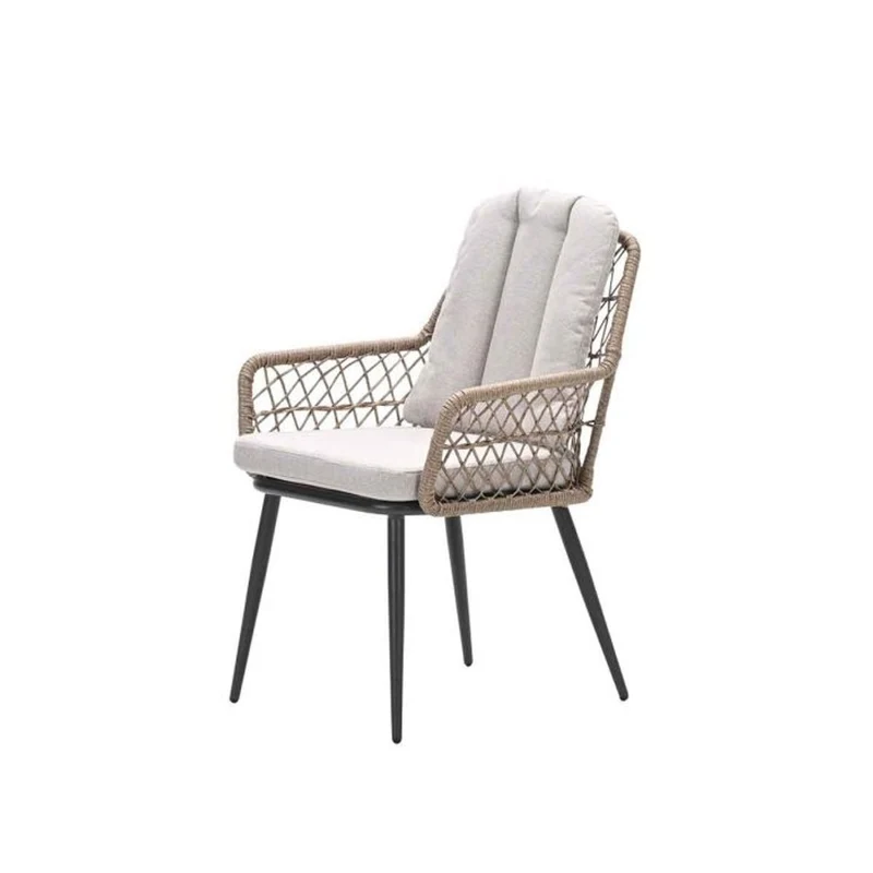 Allasio dining tuinstoel carbon black - Garden Impressions