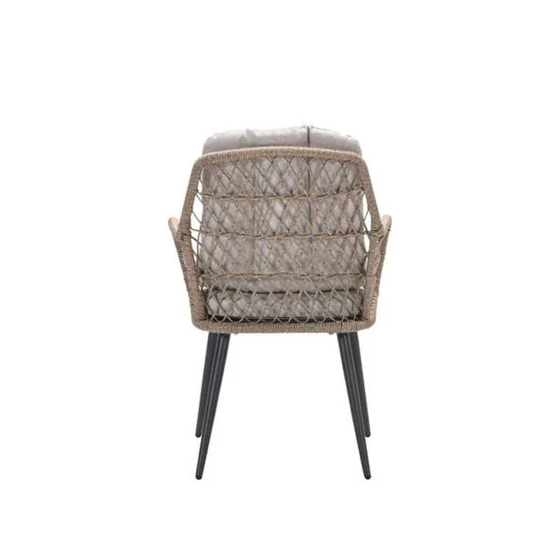 Allasio dining tuinstoel carbon black - Garden Impressions