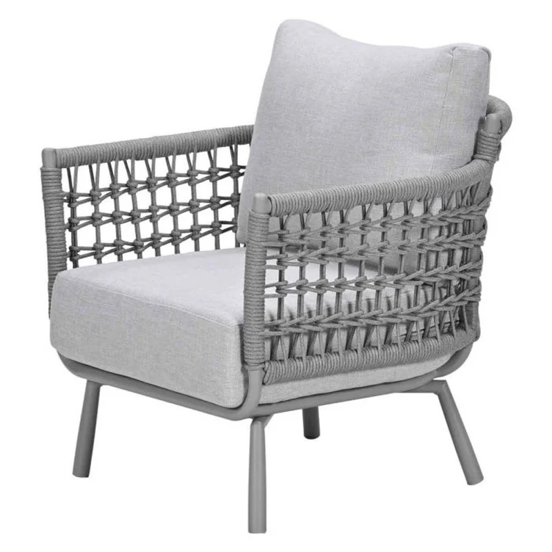 Garden Impressions Aversa lounge fauteuil taupe rope grijs zand valley sand