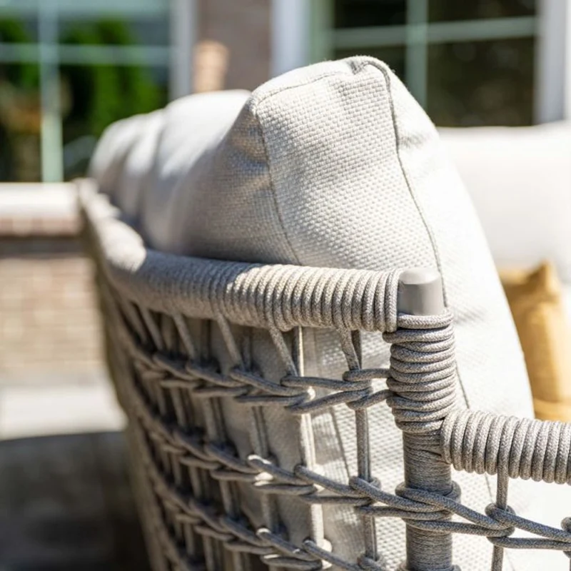 Garden Impressions Aversa lounge fauteuil taupe rope grijs zand valley sand