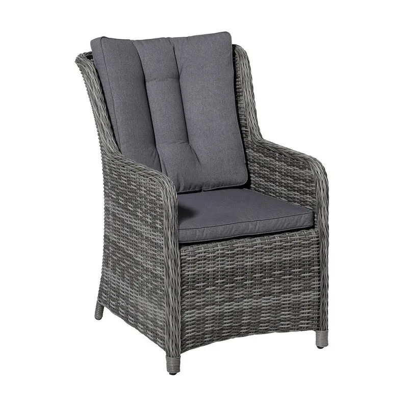 Madison wicker dining zitkussen Oxford grey 105x50 cm