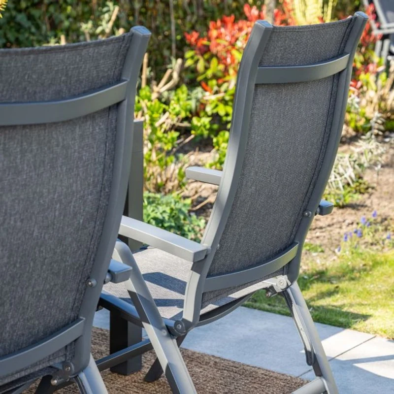 Garden Impressions Kyoto verstelbare stoel carbon black dark grijs