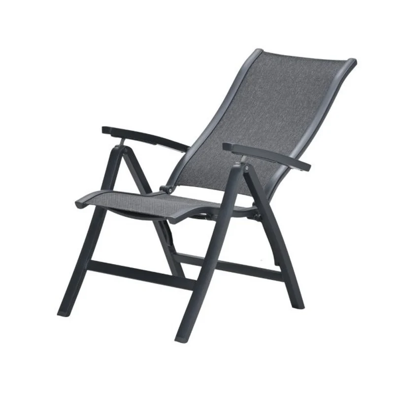 Garden Impressions Kyoto verstelbare stoel carbon black dark grijs