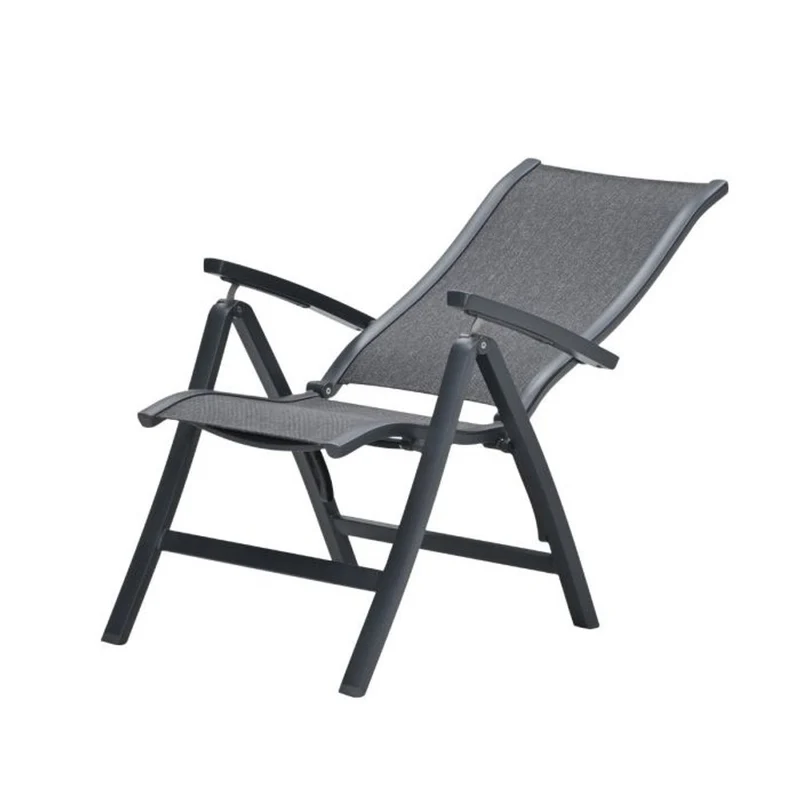 Garden Impressions Kyoto verstelbare stoel carbon black dark grijs