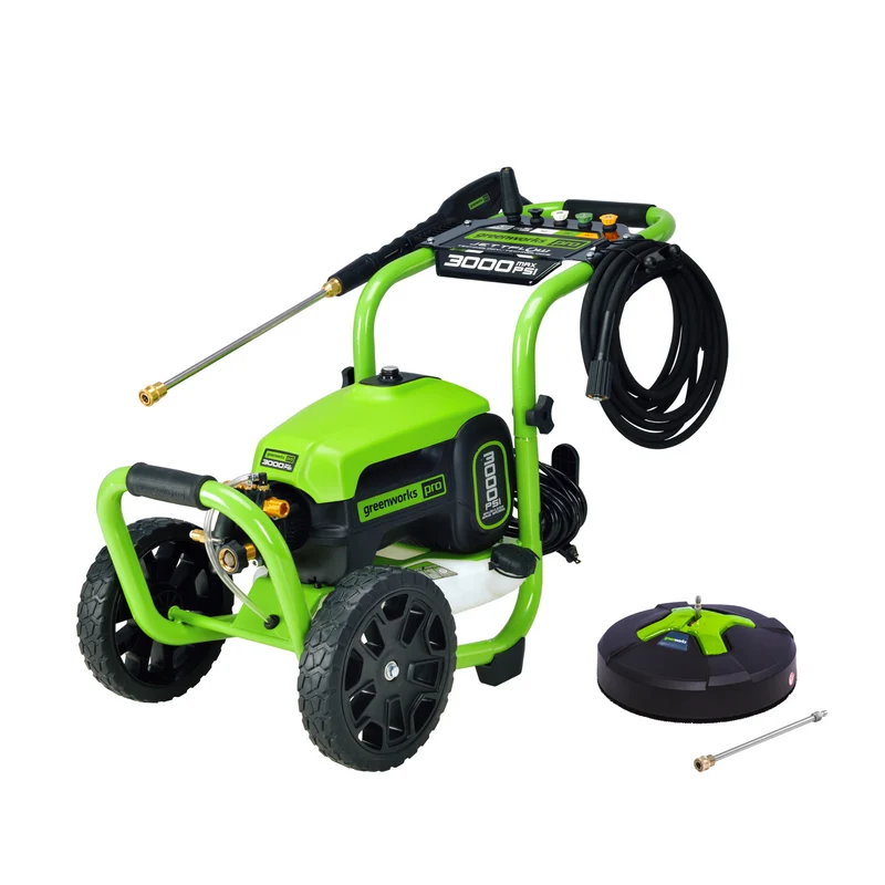3000 PSI Pressure Washer, 15" Surface Cleaner and Extension Combo Kit