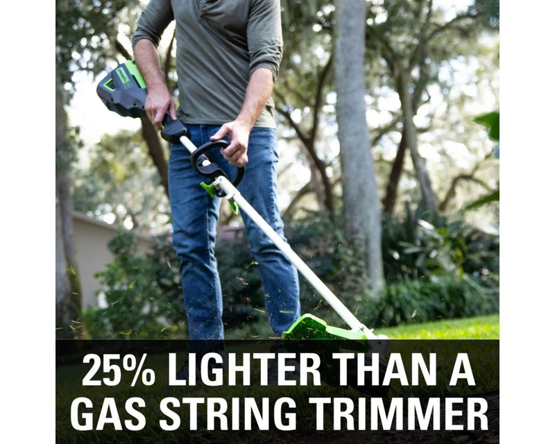 60V 16" Cordless Battery String Trimmer (Attachment Capable) and 5 Pcs Attachments Combo Kit: 4.0 Ah Battery and Charger