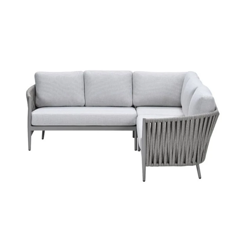 Garden Impressions Teromos lounge hoekset 3-delig taupe rope grijs zand valley sand