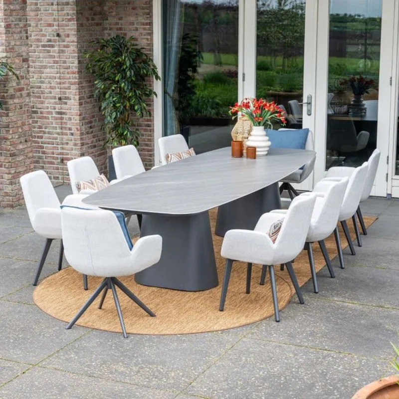 Garden Impressions Acate dining stoel carbon black valley sand