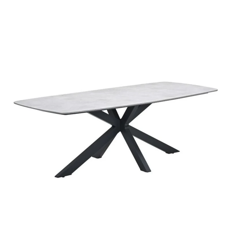 Garden Impressions San Fele dining tafel 220x100xH72 cm carbon black Melfi sand resin