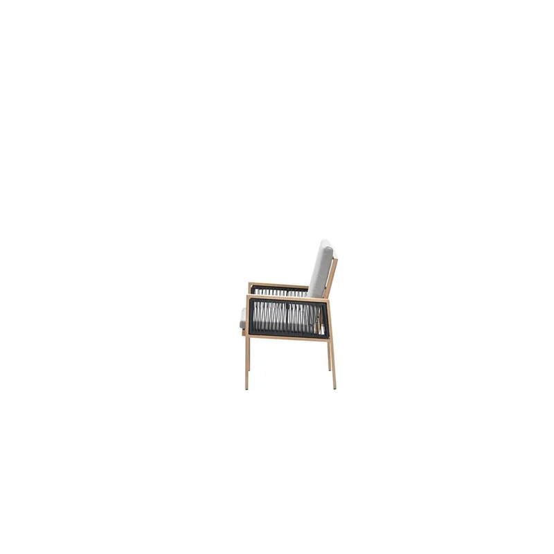 Garden Impressions Decala dining fauteuil aluminium light teak look desert sand
