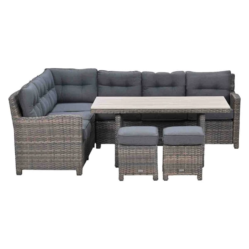 Garden Impressions Seagull lounge-diningset 5-delig links havana sand -