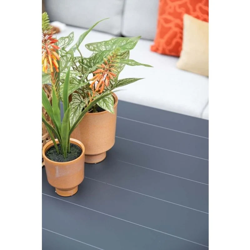 Garden Impressions Rondo lounge-dining set 6-delig carbon black valley sand