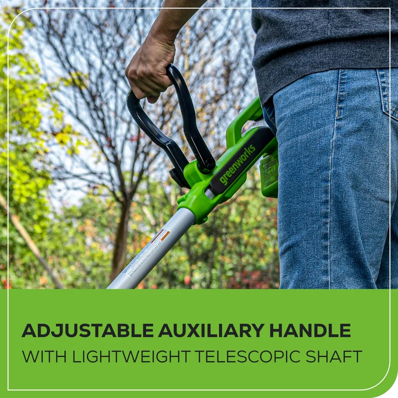 40V 13" Cordless Battery String Trimmer and 350 CFM Leaf Blower Combo Kit: 4.0 Ah Battery and Charger