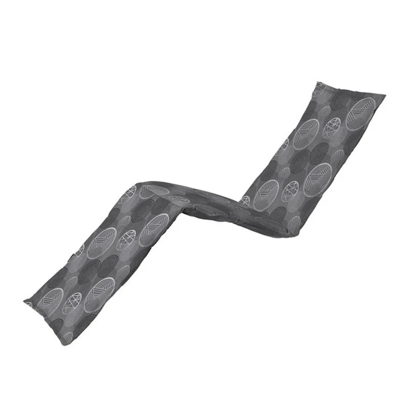 Madison ligbedkussen 200x65cm Circle grey