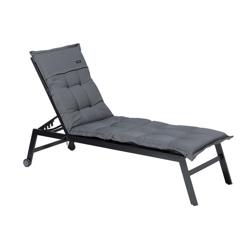 Madison ligbedkussen 200x65cm Rib grey