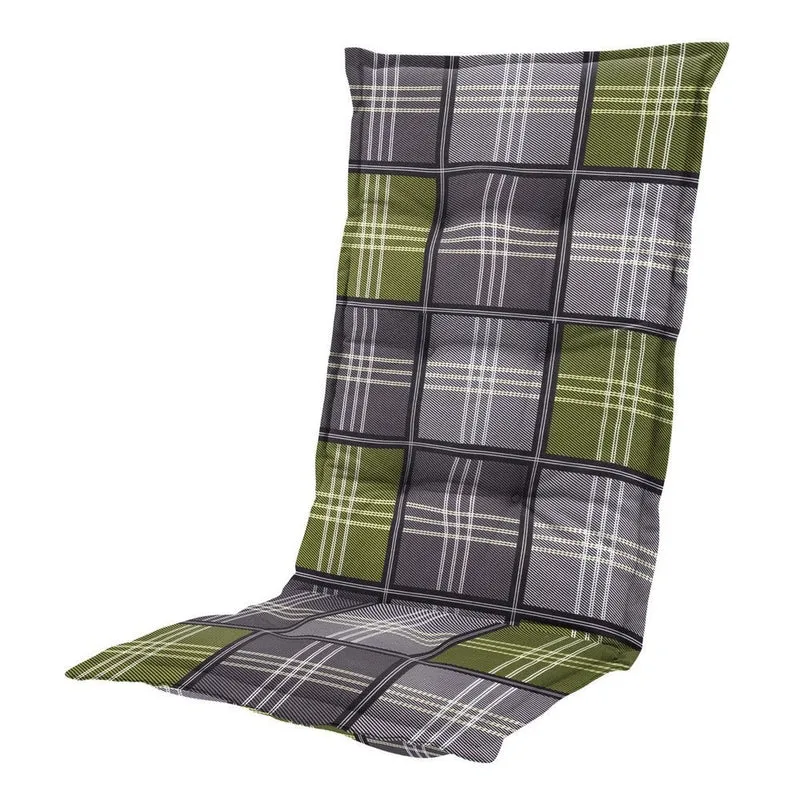 Madison stoelkussen hoge rug Patchy olive 123x50 cm