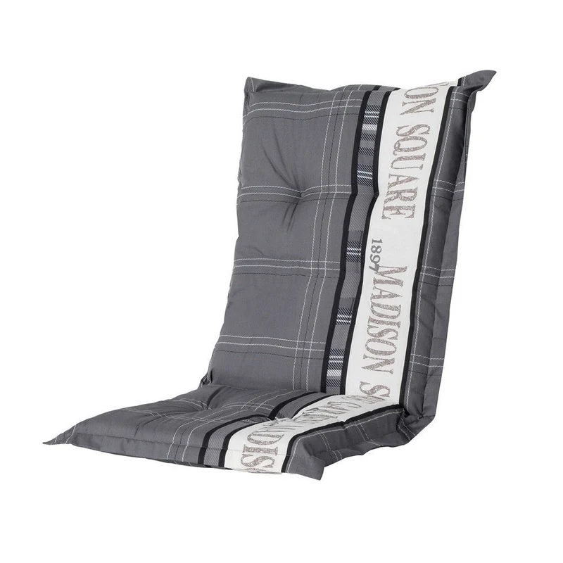Madison stoelkussen lage rug Madison garden grey 105x50 cm