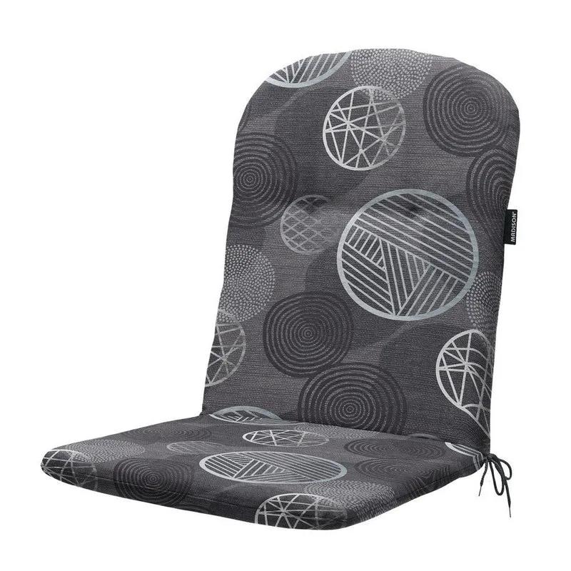 Madison kuipstoelkussen Circle grey 96x45 cm