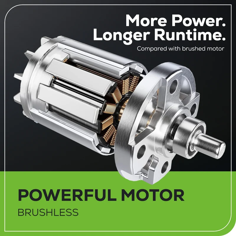 60V 16" Brushless Cordless Battery String Trimmer (Attachment Capable): (1) 4.0 Ah Battery, (1) 3A Charger, (1) Shoulder Strap