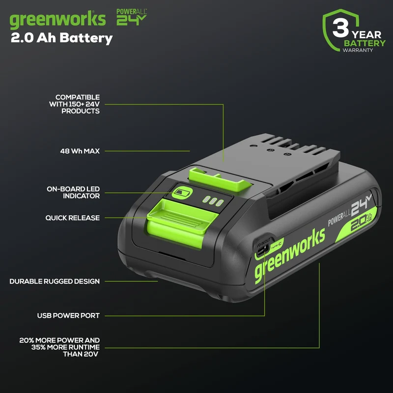 24V 2.0 Ah USB-C Battery