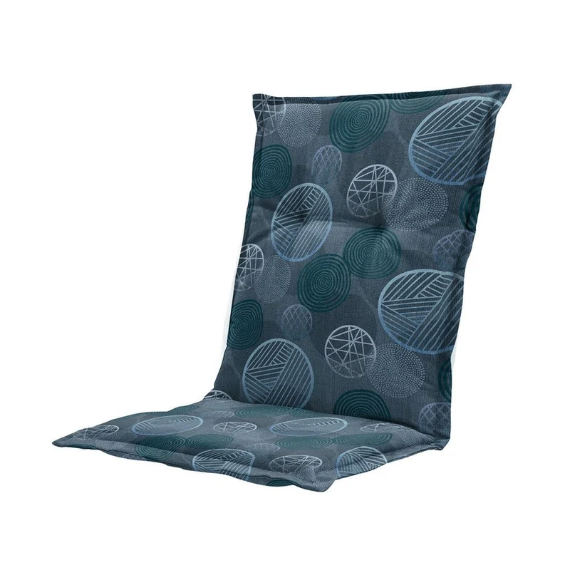 Madison stoelkussen lage rug Circle blue 105x50 cm