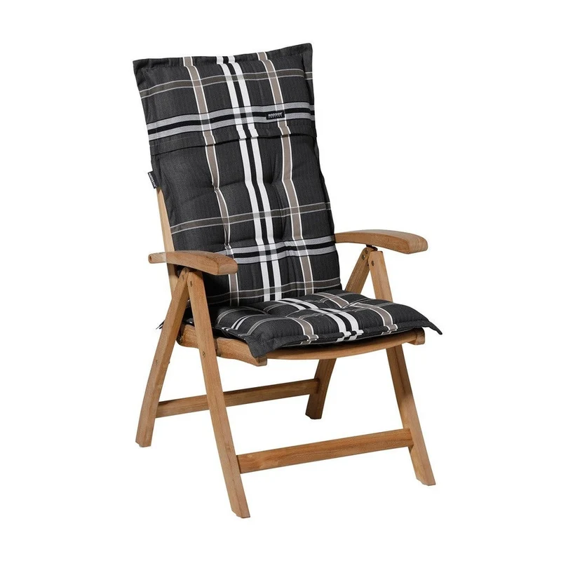 Madison stoelkussen hoge rug Outdoor Nils taupe 123x50 cm