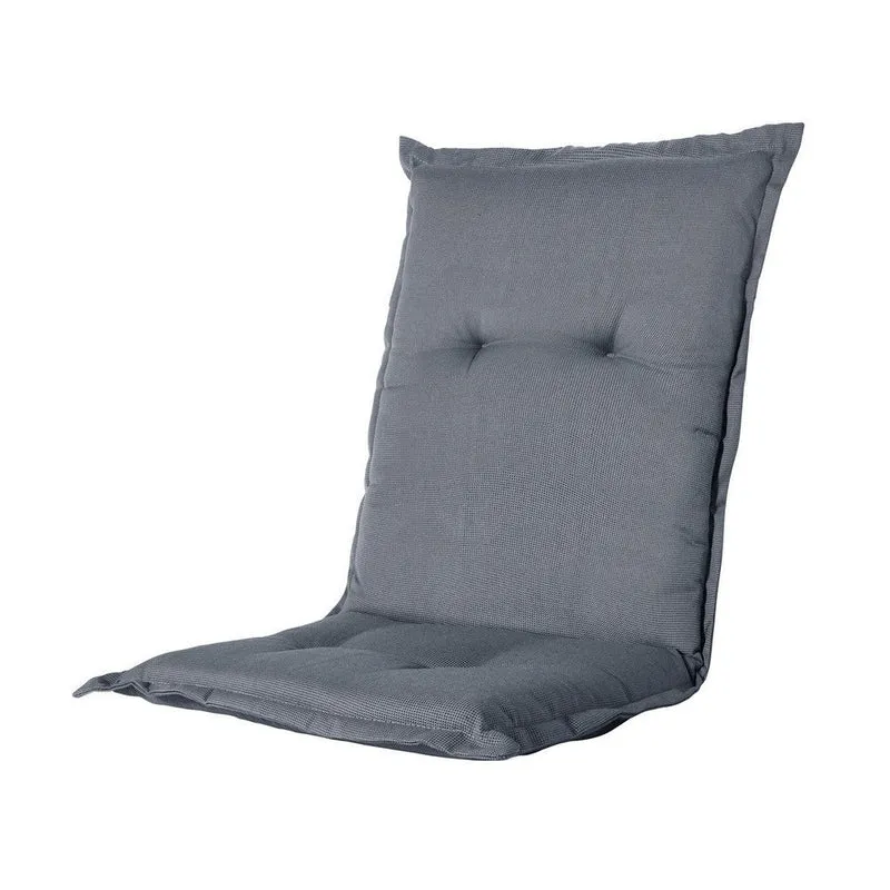 Madison stoelkussen lage rug Rib grey 105x50 cm