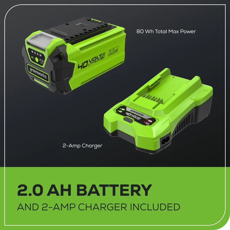 40V 12" Cordless Battery String Trimmer w/ 2.0 Ah Battery & Charger