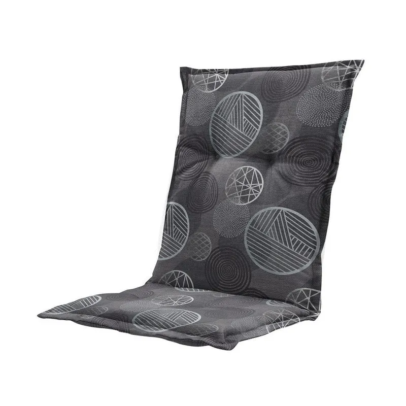 Madison stoelkussen lage rug Circle grey 105x50 cm