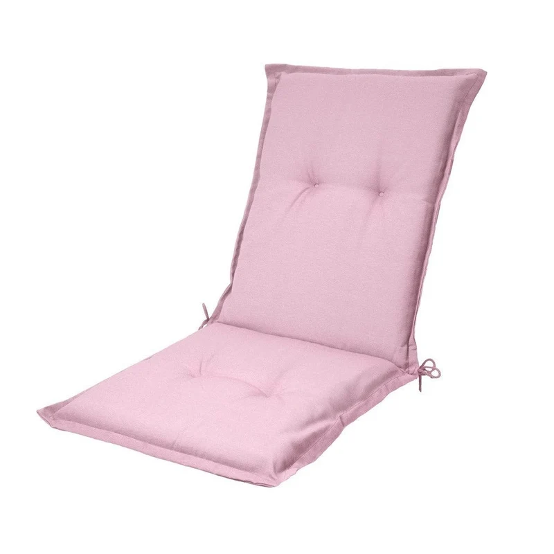 Madison stoelkussen lage rug Panama soft pink 105x50 cm