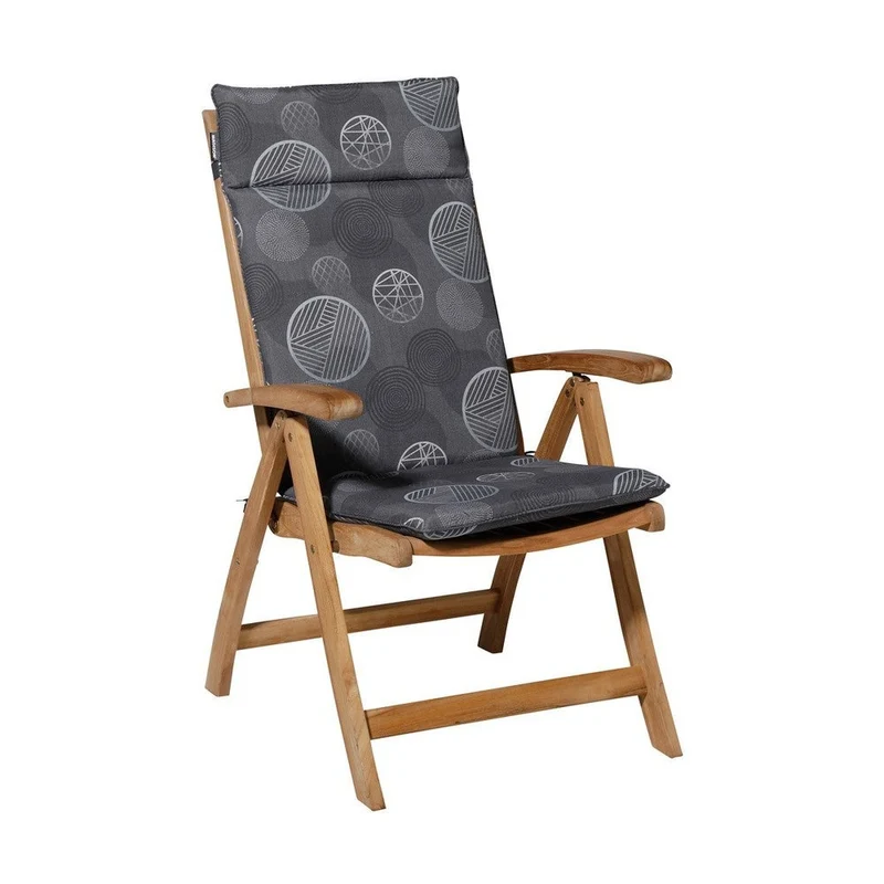 Madison universeel kussen hoge rug Circle grey 120x50 cm